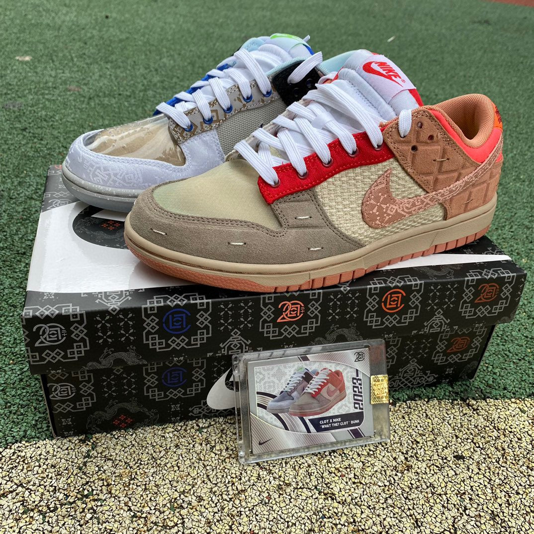 Nike x CLOT Dunk Low "Wat de"